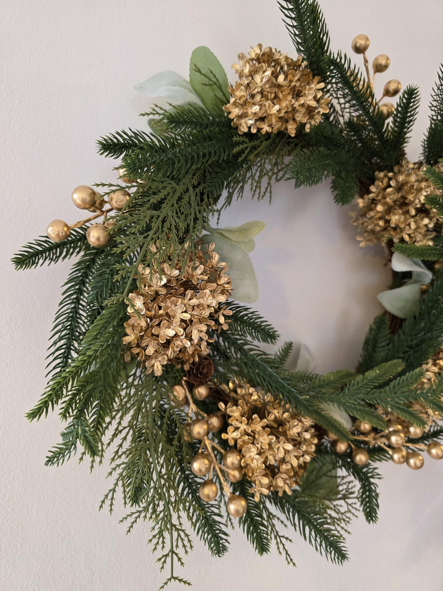 Hortense – Couronne de Noël artisanale unique