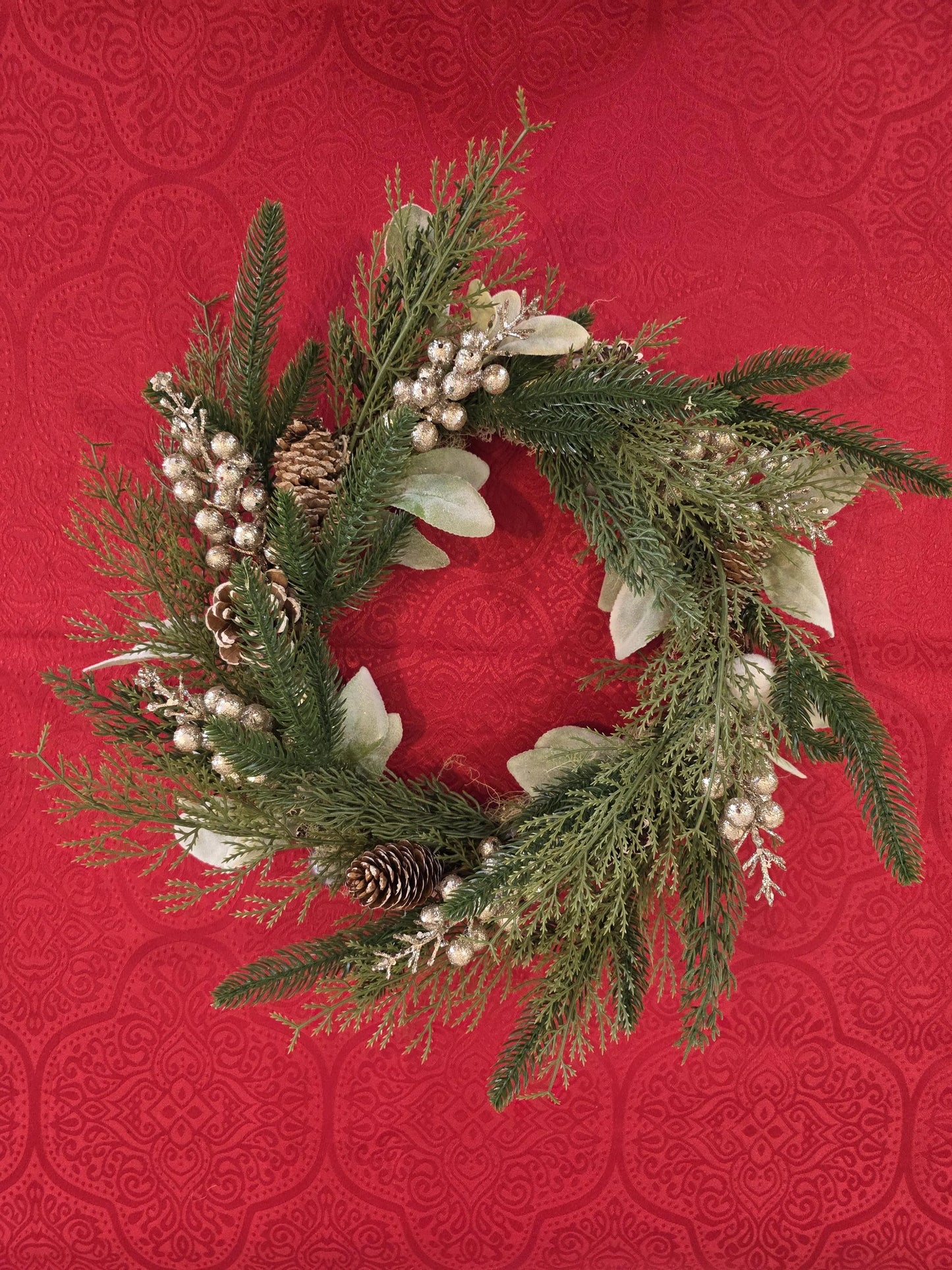 Lumière d’Hiver – Couronne de Noël artisanale unique