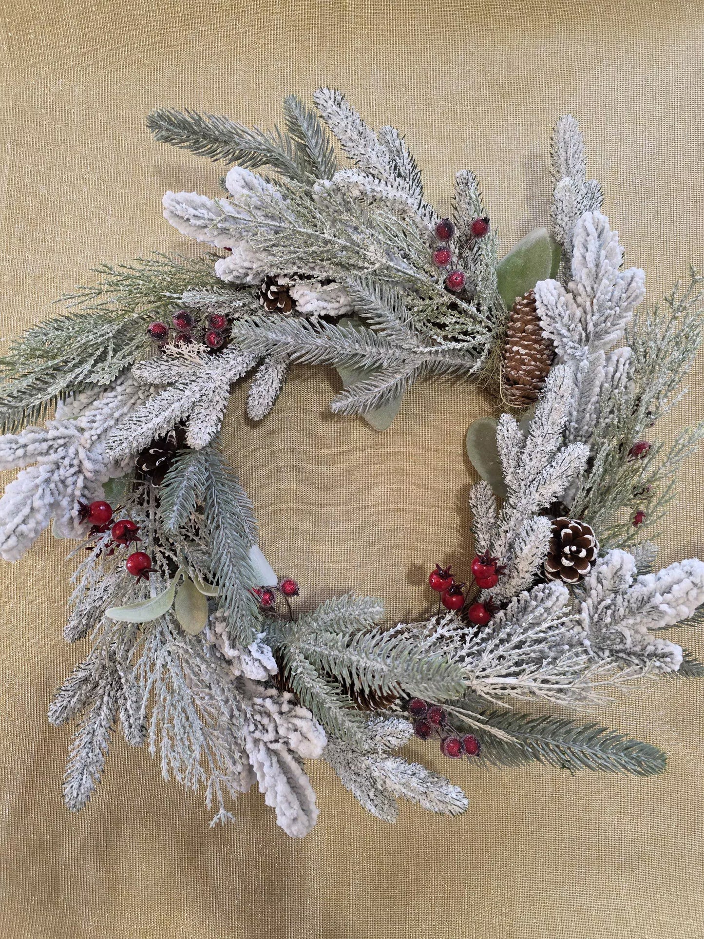 La Givrée – Couronne de Noël artisanale unique