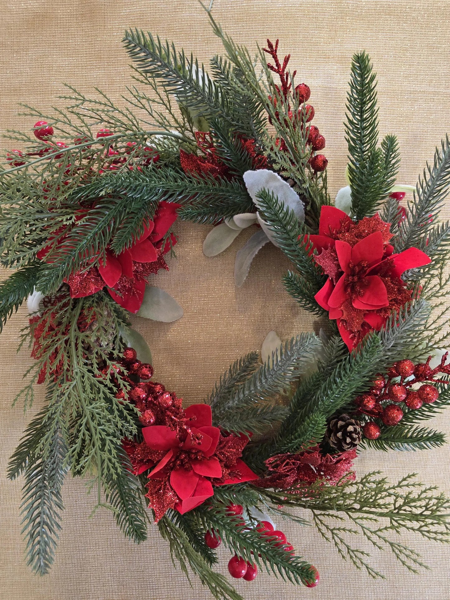 Taylor – Couronne de Noël artisanale unique