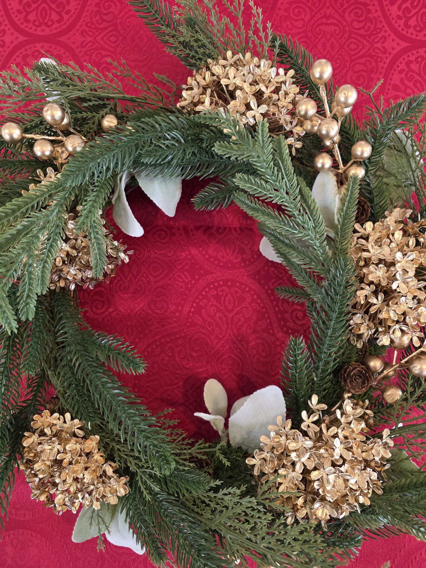 Hortense – Couronne de Noël artisanale unique