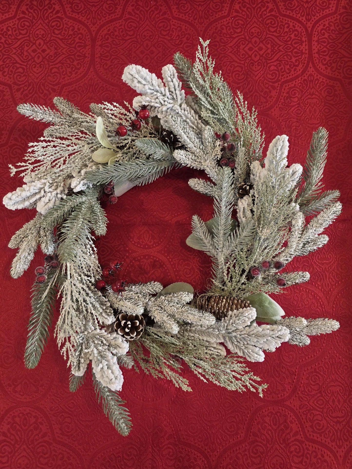 La Givrée – Couronne de Noël artisanale unique