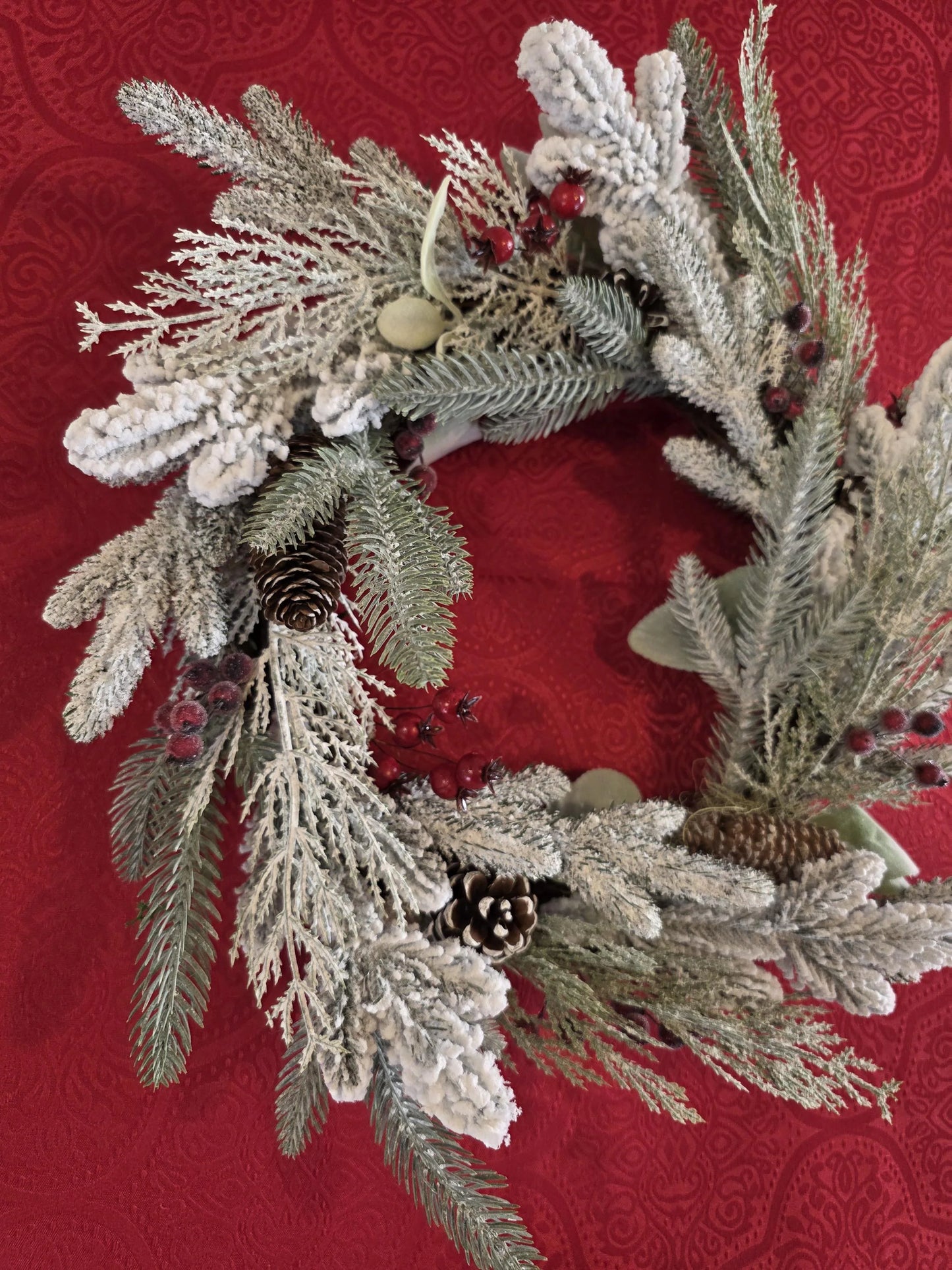 La Givrée – Couronne de Noël artisanale unique